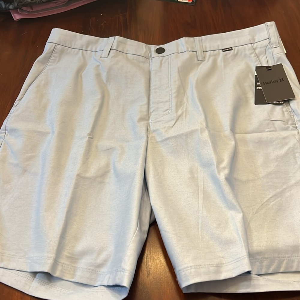 Hurley x Nike DRI fit blue chino shorts size 36